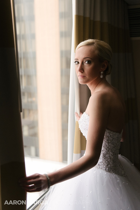10 bride portrait window light(pp w480 h718) - Kaitlyn + Tom | Heinz Chapel and Sheraton Station Square Wedding Photos