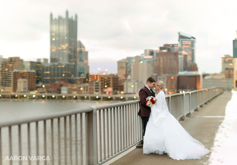 40 wedding photos on smithfield street bridge(pp w768 h536) - Kaitlyn + Tom | Heinz Chapel and Sheraton Station Square Wedding Photos