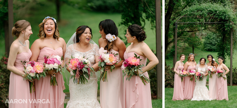 19 pink bridesmaid dresses shady elms(pp w768 h350) - Iona + Eric | Shady Elms Farm Wedding Photos