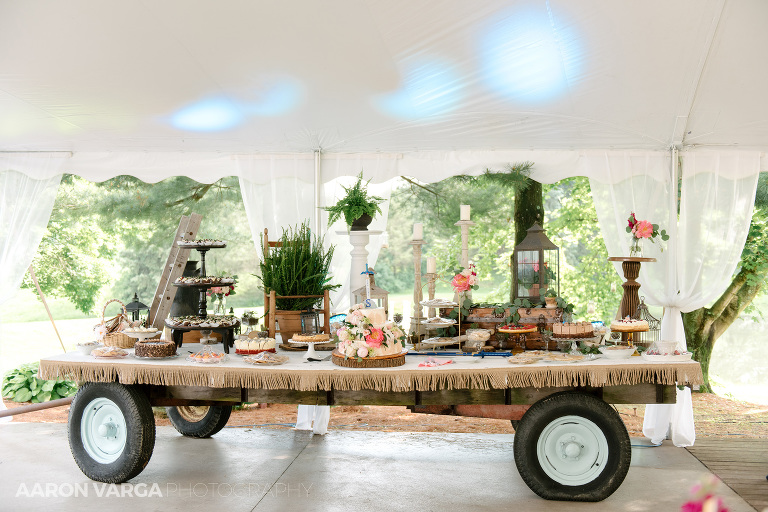 31 shady elms farm wedding reception dessert(pp w768 h512) - Iona + Eric | Shady Elms Farm Wedding Photos