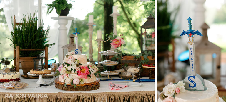 34 shady elms farm wedding cake(pp w768 h349) - Iona + Eric | Shady Elms Farm Wedding Photos