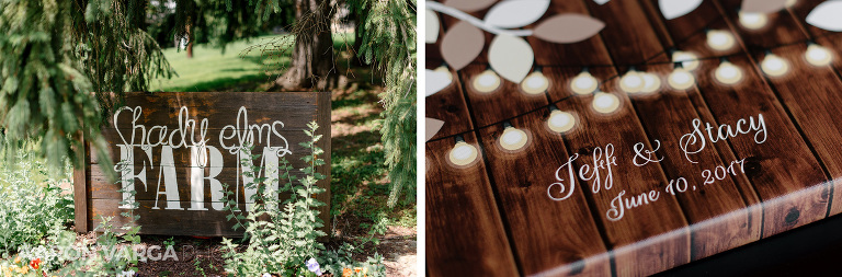 01 shady elms sign in(pp w768 h253) - Stacy + Jeff | Shady Elms Farm Wedding Photos