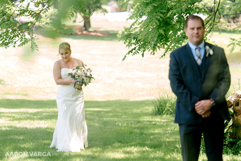12 shady elms farm first look(pp w768 h512) - Stacy + Jeff | Shady Elms Farm Wedding Photos