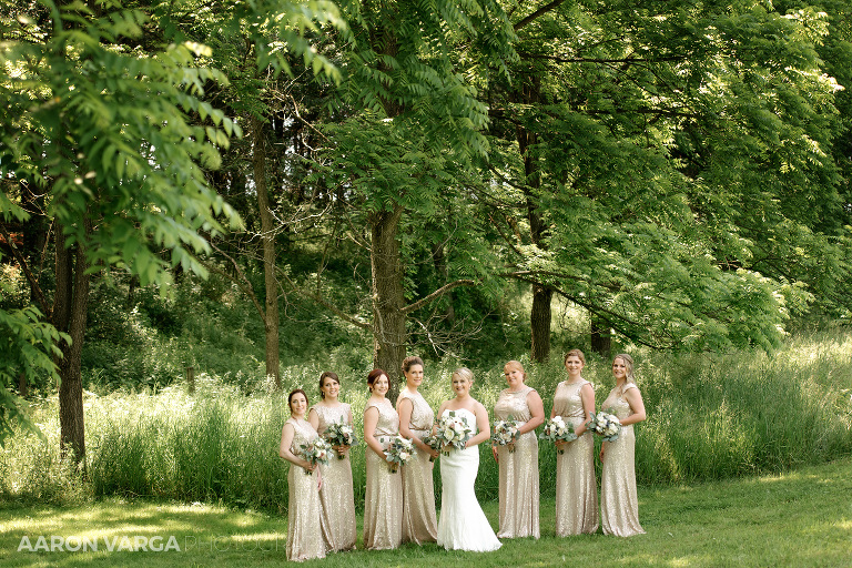 17 shady elms farm bridesmaid gold dresses(pp w768 h512) - Stacy + Jeff | Shady Elms Farm Wedding Photos