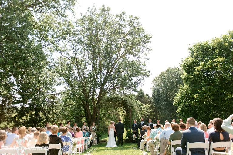 27 shady elms farm ceremony outdoor(pp w768 h512) - Stacy + Jeff | Shady Elms Farm Wedding Photos