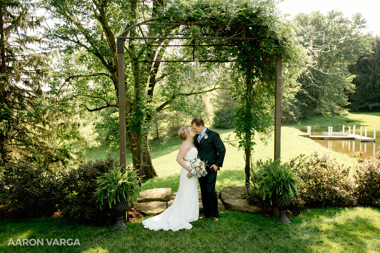 29 shady elms farm bride groom alter(pp w768 h512) - Stacy + Jeff | Shady Elms Farm Wedding Photos
