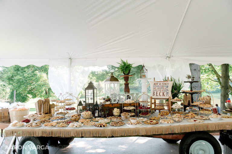 42 shady elms farm wedding details table(pp w768 h512) - Stacy + Jeff | Shady Elms Farm Wedding Photos