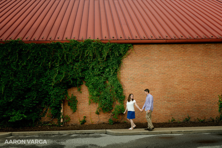 13 washingtons landing ivy wall engagement(pp w768 h512) - Katie + Ben | Washington's Landing and Mellon Park Engagement Photos