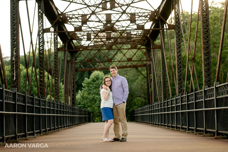17 bridge at washingtons landing(pp w768 h512) - Katie + Ben | Washington's Landing and Mellon Park Engagement Photos