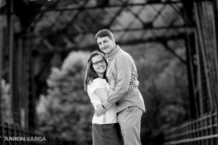 18 bike bridge washingtons landing(pp w768 h512) - Katie + Ben | Washington's Landing and Mellon Park Engagement Photos