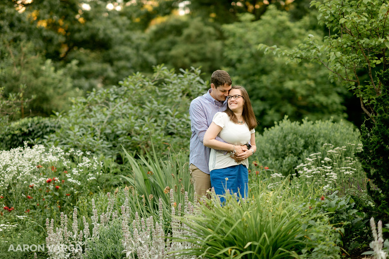 28 mellon park garden(pp w768 h512) - Katie + Ben | Washington's Landing and Mellon Park Engagement Photos