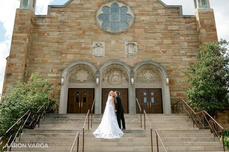 16 bride groom saint sylvesters church(pp w768 h512) - Melissa + Dan | South Hills Country Club Wedding Photos