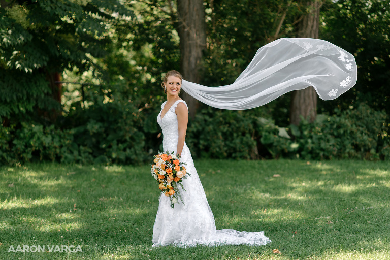 21 bridal photo cathedral veil(pp w768 h512) - Melissa + Dan | South Hills Country Club Wedding Photos