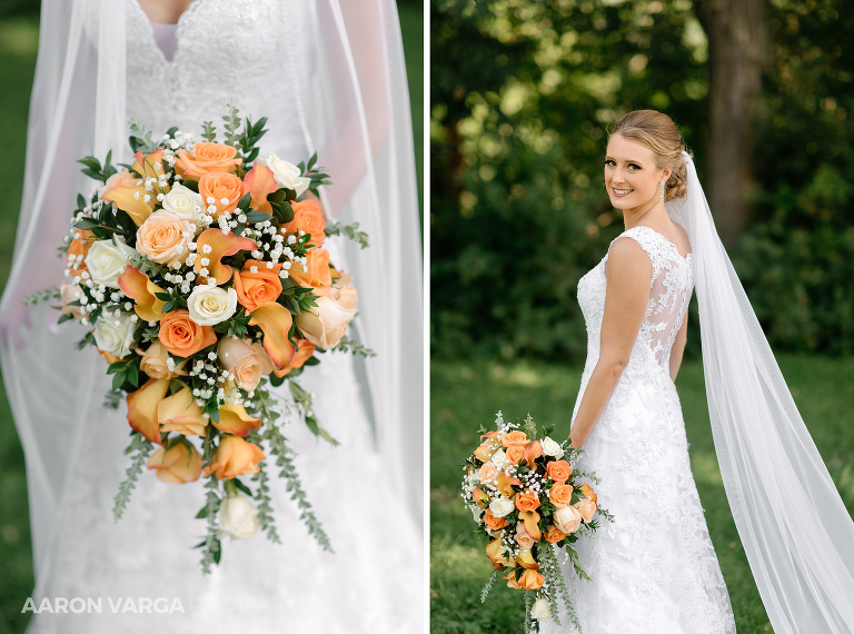 24 beautiful orange wedding bouquet(pp w768 h570) - Melissa + Dan | South Hills Country Club Wedding Photos