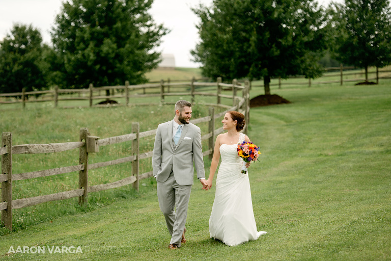 15 armstrong farms bride groom holding hands(pp w768 h512) - Bridget + Chris | Armstrong Farms Wedding Photos