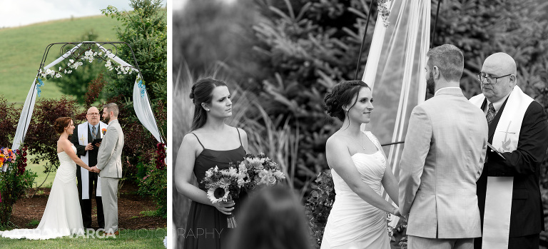 36 fieldstone barn outdoor wedding ceremony(pp w768 h349) - Bridget + Chris | Armstrong Farms Wedding Photos