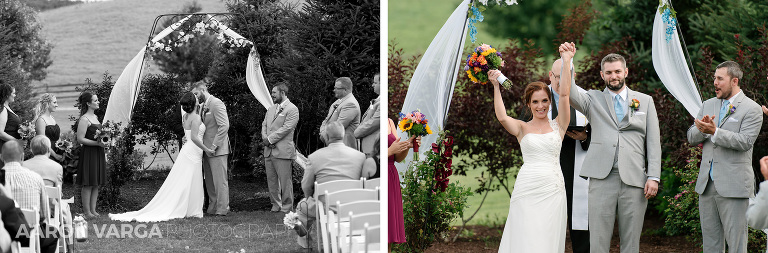 38 wedding ceremony first kiss(pp w768 h253) - Bridget + Chris | Armstrong Farms Wedding Photos