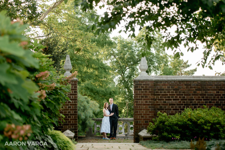 15 mellon park courtyard engagement photos(pp w768 h512) - Beth + Luke | Mellon Park and Hot Metal Bridge Engagement Photos