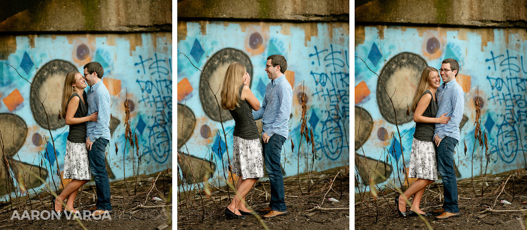 18 washingtons landing herrs island graffiti wall(pp w768 h336) - Melissa + Dan | Washington's Landing Engagement Photos