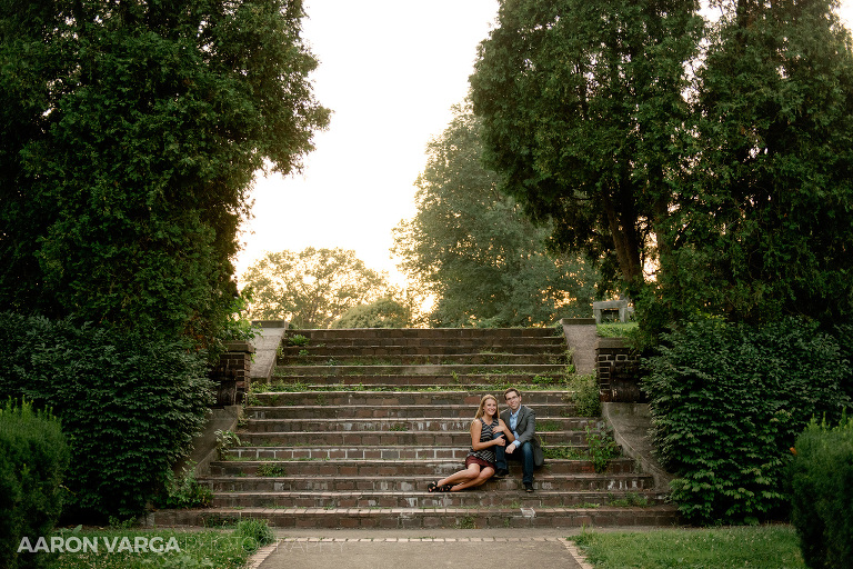 11 staircase at mellon park(pp w768 h512) - Melissa + Dan (Part II) |  Mellon Park Engagement Photos