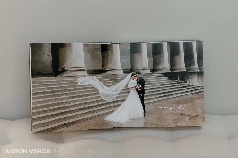 06 pittsburgh golf club wedding album(pp w768 h512) - Silver and White Leather Wedding Album | Pittsburgh Golf Club Wedding