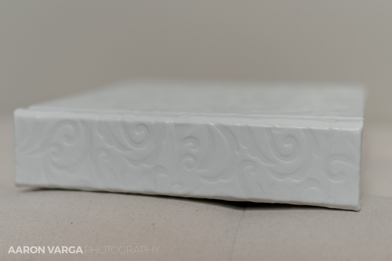 02 white leather wedding album(pp w768 h512) - White Leather Flush Mount Wedding Album | The Renaissance Hotel