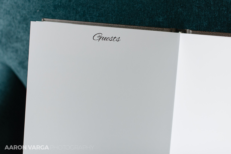05 photo sign in guestbook(pp w768 h512) - Brown Faux Leather Engagement Photo Guestbook | Washington's Landing Engagement