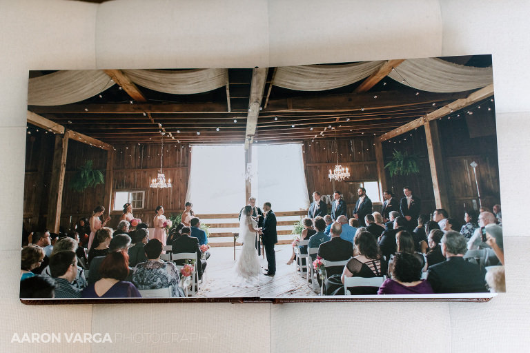 03 shady elms wedding album(pp w768 h512) - Brown Leather Wedding Album | Shady Elms Farm Wedding