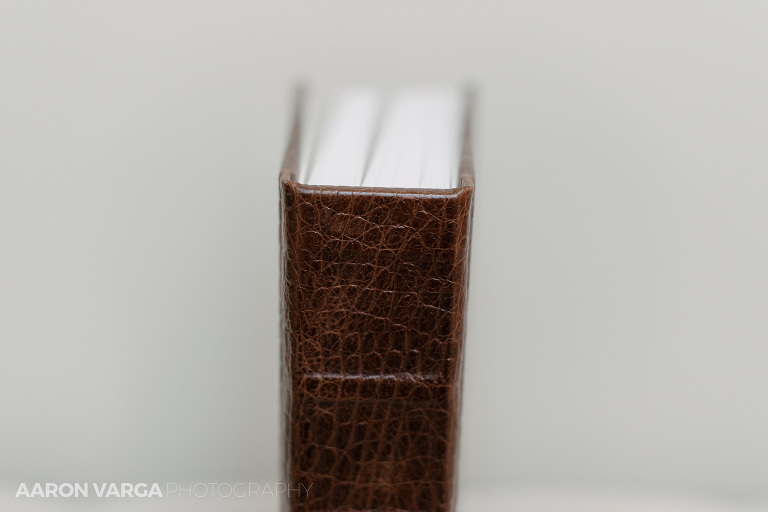08 flush mount brown leather wedding album(pp w768 h512) - Brown Leather Wedding Album | Shady Elms Farm Wedding