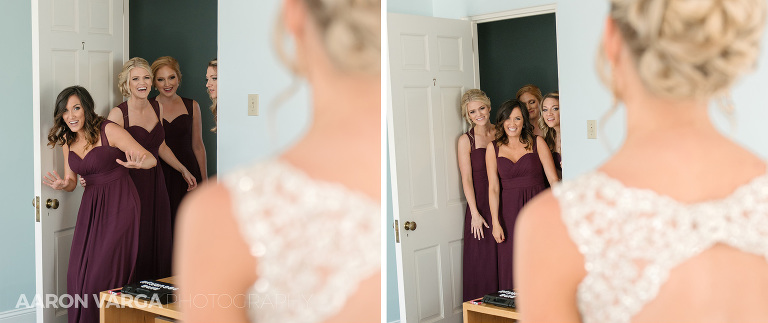 09 bridesmaids seeing bride first time(pp w768 h323) - Amy + Bill | Montour Heights Country Club Wedding Photos