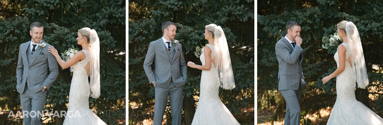 12 grooms reaction during first look(pp w768 h251) - Amy + Bill | Montour Heights Country Club Wedding Photos