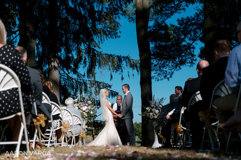 26 outside wedding ceremony montour heights country club(pp w768 h512) - Amy + Bill | Montour Heights Country Club Wedding Photos