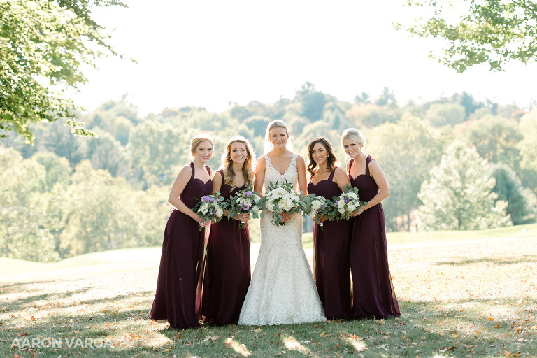 30 wine bridesmaid dresses(pp w768 h512) - Amy + Bill | Montour Heights Country Club Wedding Photos