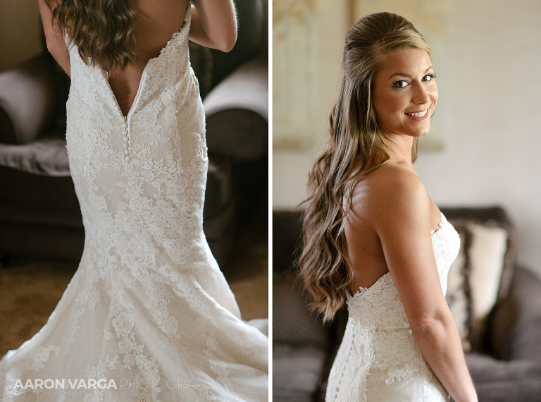 06 bride getting ready dress(pp w768 h570) - Alexis + Matt | Greensburg Country Club Wedding Photos