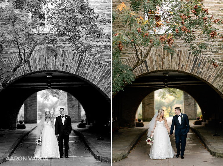 51 longue vue club fall weddign under arch(pp w768 h570) - Madison + Robert | Longue Vue Club Wedding Photos