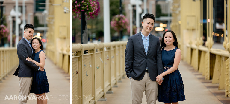 22 pittsburgh bridges engagement(pp w768 h349) - Daniel + Lailene | Downtown Pittsburgh Engagement Photos