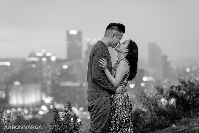 29 stormy rainy engagement mt washington(pp w768 h512) - Daniel + Lailene | Downtown Pittsburgh Engagement Photos