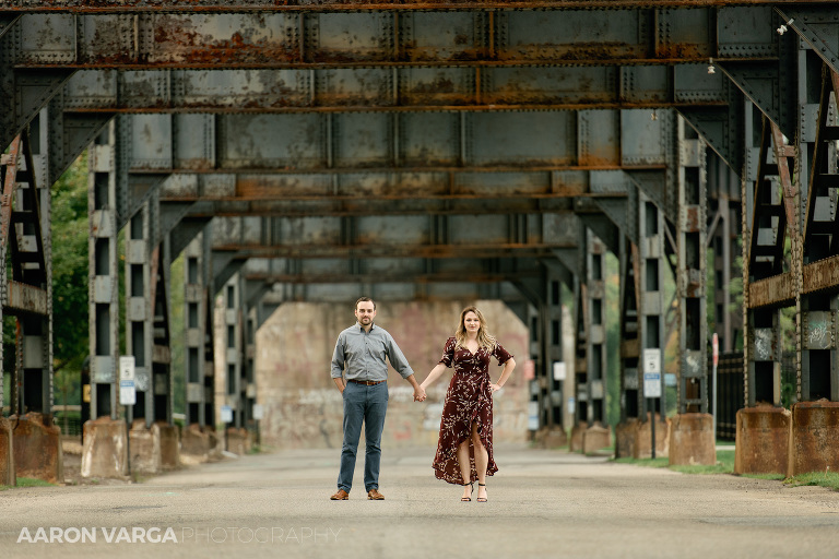 01 strip district bridge engagement(pp w768 h512) - Amanda + Brandon | Strip District Engagement Photos