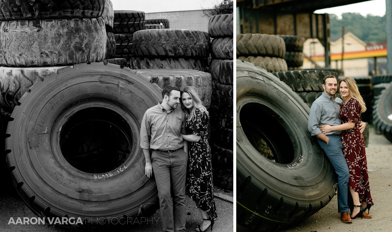 12 strip district pittsburgh tire yard engagement(pp w768 h455) - Amanda + Brandon | Strip District Engagement Photos