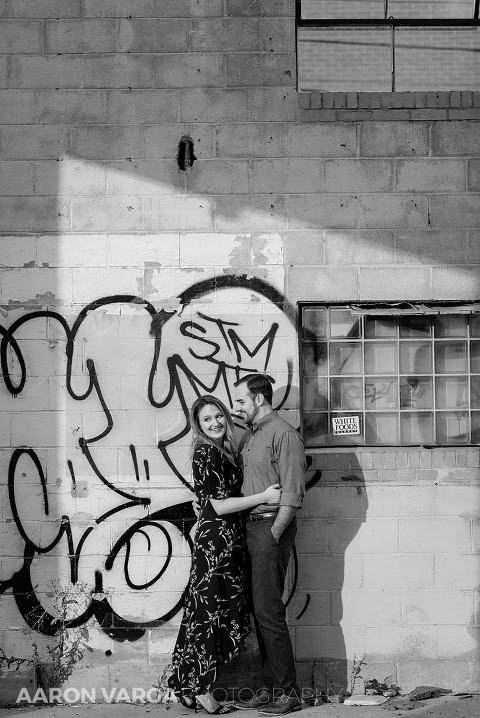 20 strip district pittsburgh abandoned building with graffiti(pp w480 h718) - Amanda + Brandon | Strip District Engagement Photos