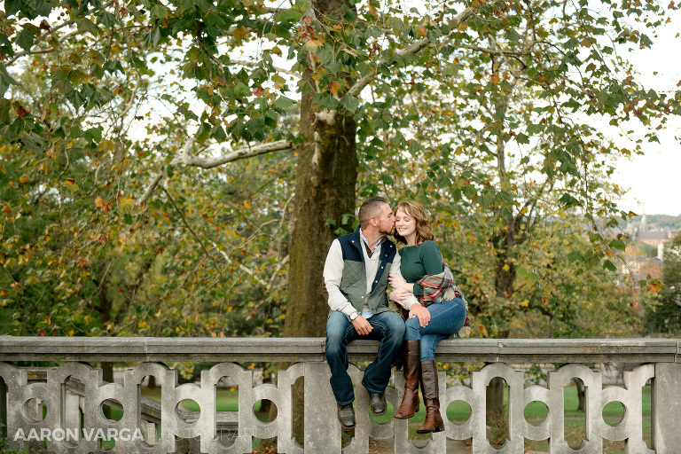 14 fall engagement at mellon park shadyside(pp w768 h512) - Anna + Aaron | Mellon Park and Mt. Washington Engagement Photos