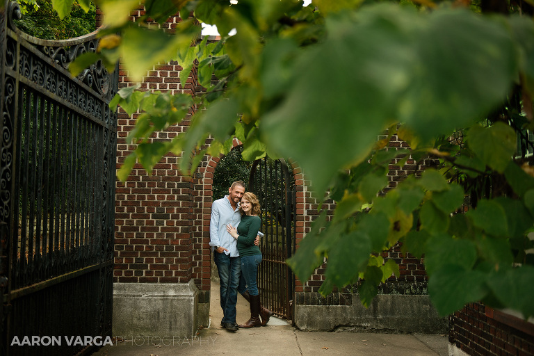 23 mellon park courtyard fall engagement(pp w768 h512) - Anna + Aaron | Mellon Park and Mt. Washington Engagement Photos
