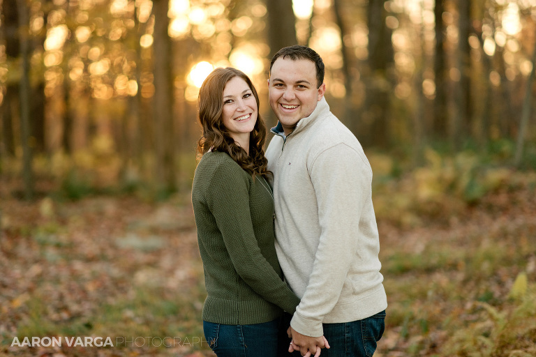 20 sunset engagement photos in woods(pp w768 h512) - Sarah + Jeff | Seven Springs Mountain Resort Engagement Photos