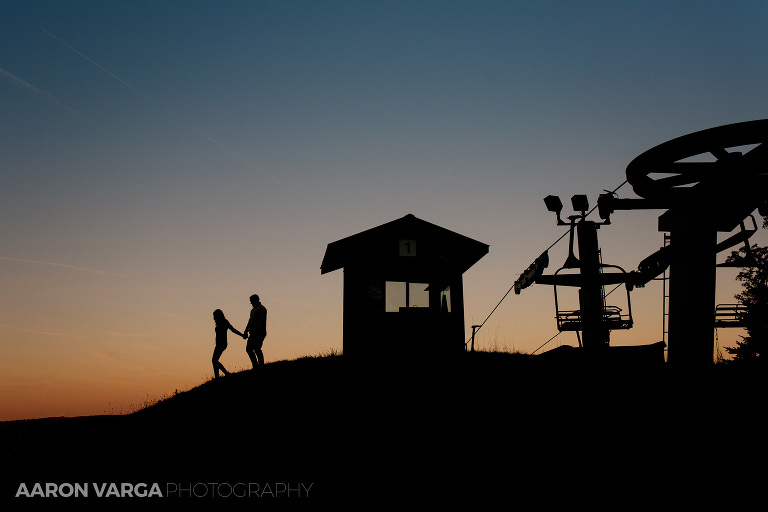 30 ski lift engagement photos seven springs(pp w768 h512) - Sarah + Jeff | Seven Springs Mountain Resort Engagement Photos