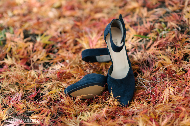 04 blue velvet wedding shoes(pp w768 h512) - Katie + Ben | Duquesne University and Omni William Penn Wedding Photos