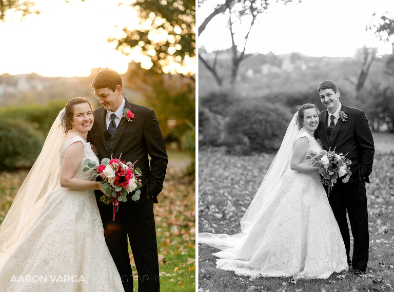 29 sunset wedding photo at duquesne university(pp w768 h570) - Katie + Ben | Duquesne University and Omni William Penn Wedding Photos