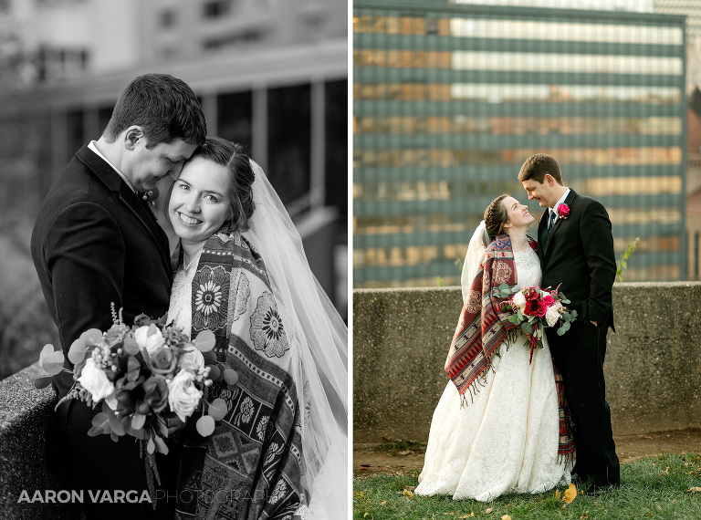 41 duquesne university cold fall wedding(pp w768 h570) - Katie + Ben | Duquesne University and Omni William Penn Wedding Photos