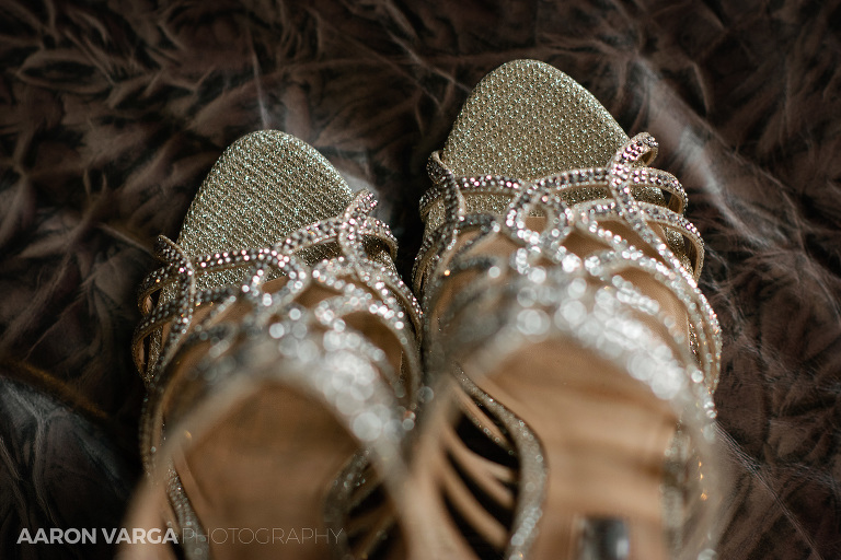 01 inc gold sparkly wedding shoes(pp w768 h512) - Andrea + Frank | Pittsburgh Airport Marriott Wedding Photos