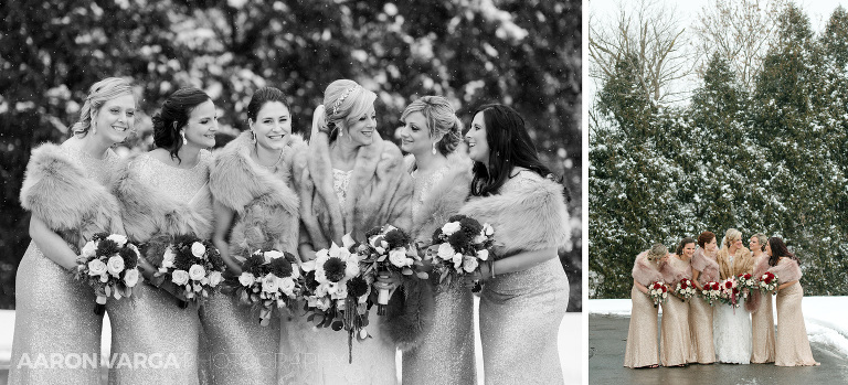 09 winter wedding bridesmaids(pp w768 h349) - Andrea + Frank | Pittsburgh Airport Marriott Wedding Photos
