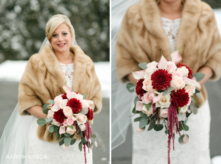 11 winter wedding bouquet flowers(pp w768 h570) - Andrea + Frank | Pittsburgh Airport Marriott Wedding Photos